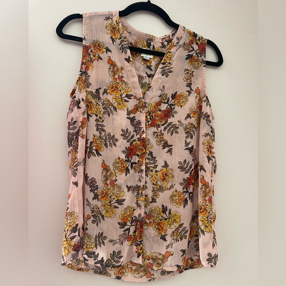 and the why | Floral Boho Sleeveless Top | Size M